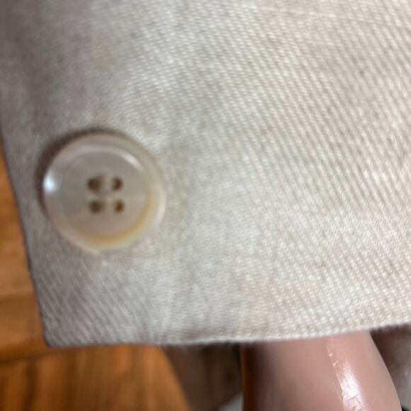 Talbots Irish Linen Blazer 12 Career Business Office Academia Quiet Luxury Date - Picture 6 of 7